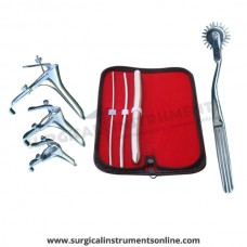 Hegar uterine dilator 3 pieces set,3-4, 5-6, 15-16, pinwheel, grave 3pcs